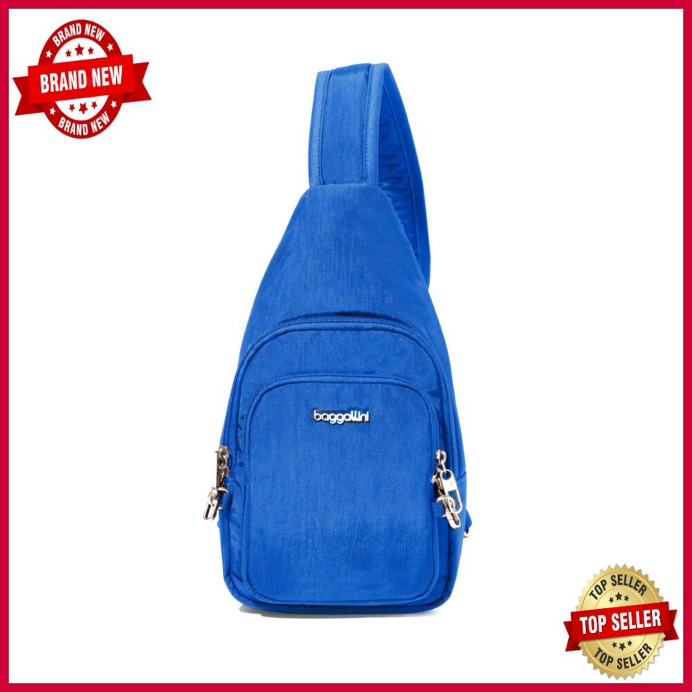 Anti-Theft Sling Bag With Rfid Protection, Water-Resistant Travel Crossbody